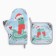Set of kitchen shade "Love and warmth": a severity 17x17 cm, mittens-seging 20x28 cm, 35% cotton