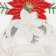 New Year. Poansettia tablecloth with embroidery, 120 x 150 ± 5 cm, p/e