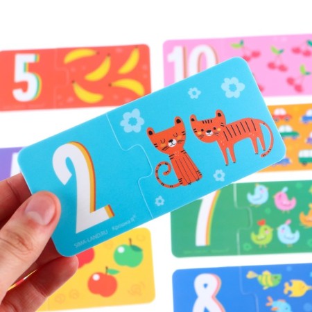 Soft puzzle for kids “Pick up a pair”, 10 puzzles, crumb me-3