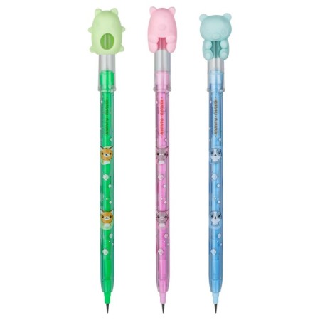 Pencil Chernographic Segment Multi-Pulti "Beasts", with Lastik Topper, mix-1