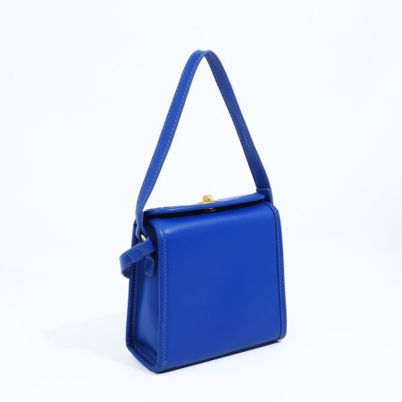 Cross-Body bag on the valve, blue color-1
