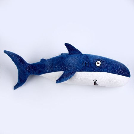 Soft toy "Shark", 55 cm, blue color-3