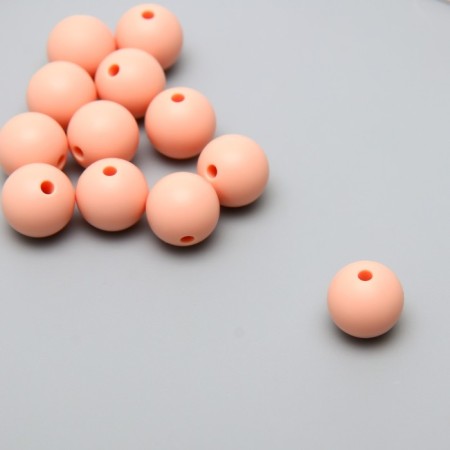 Busina silicone "round" pink bodily d = 1.2 cm
