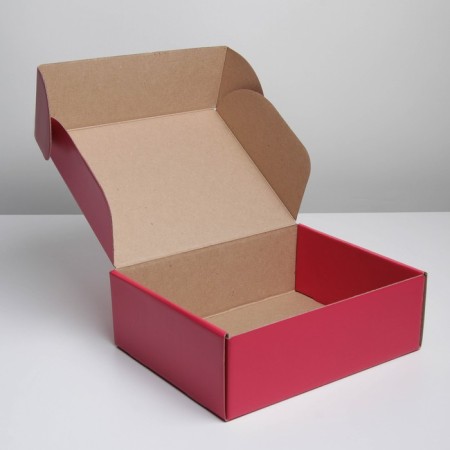 Gift folding box, packaging, Fuchsia, 27 x 21 x 9 cm-2