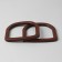 Handles for the bag wooden, 12 × 12.9 cm, 2 pcs, brown color