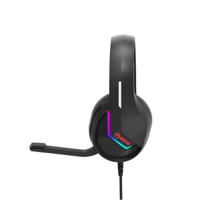 Marvo H8618 BK headphones, game, full -size, microphone, USB, 2 m, RGB, black-4
