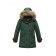 Winter park for a girl, height 128 cm, dark green color