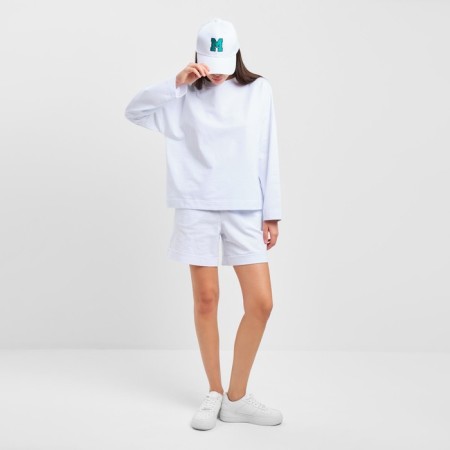 Women's costume (sweatshirt and shorts) Mist, p. 44-46, white-3