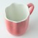 Ceramic uneven edge "Pink", 350 ml, pink color