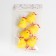 Easter souvenir "Chickens with a scallop" set 6 pcs yellow 3x6x6.5 cm