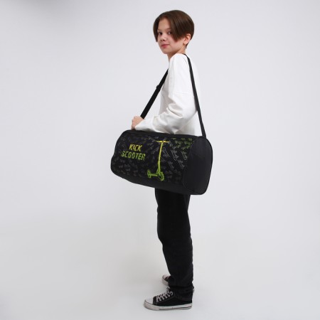 Children's sports bag for the boy "Scooter", 40x21x24cm, black color-8