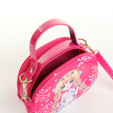 Bag's bag with lightning, raspberry color-2