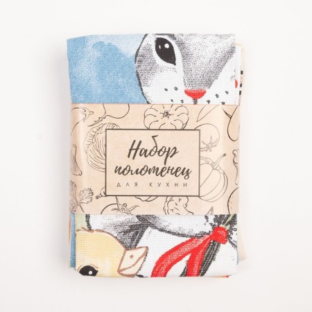 A set of towels of the kitchen shade "Light Easter" 35x60 cm - 4 pcs, 100% cotton-7