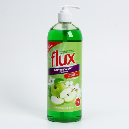 Liquid kitchen soap, 1000 ml, apple aroma, Flux-1