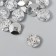 Buttons plastic for creativity 2 punctures "rhombus in a circle. Crystal" set of 20 pcs 2.1x2.1 cm