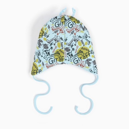A cap for a boy, the color is blue, size 44-46-2