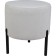 Pouffer "Charlie 3", 400 × 400 × 450 mm, Galaxi velor 01, Milk color