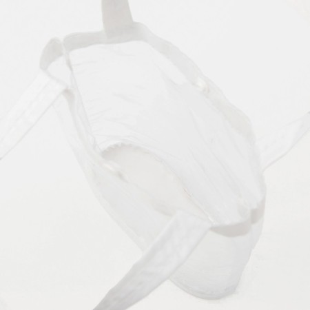 Cosmetic bag on the button, white/transparent color-3