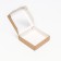 The box is folding, with a window, craft, 15 x 15 x 4 cm