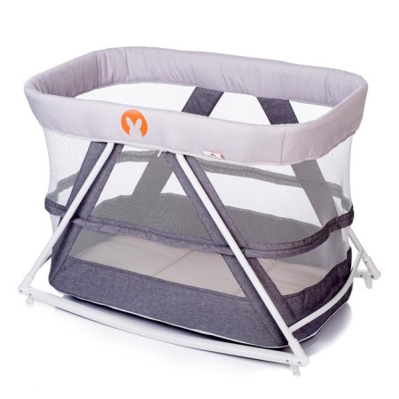 Rocking Crista Club bed, light gray color