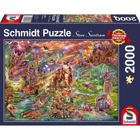 Puzzle "Treasure of Dragons", 2000 elements