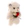 Soft toy "Trunk with flowers" on a key fob, 11 cm, color mix