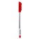 Ballic handle 0.7 mm, red rod, transparent body with a red cap