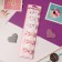 Hair clamp "Bow" Stars and Kexs 4.5 cm, white and pink