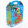 Gift box New Year's snake with a gift of 21 (25.5) x 19.2 x 8 cm