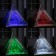 Garden lamp on the solar battery "Discoshar", 13 × 6 × 13 cm, 6 LED, remote control, glow RGBW