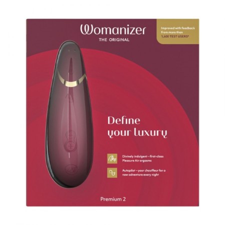 Contactly clitoral stimulator Womanizer Premium 2, burgundy-3