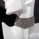 Choker "Grace of Sparks" is wide, black-silver color, l = 31 cm