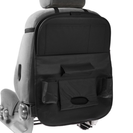 Organizer on the back of the seat 62 × 44 cm, leather, black-1