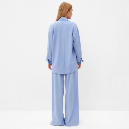 Female set (shirt, trousers) minku: Home Collection Blue Color, Rr. 54-5