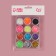 Sparkles for decor, large, set of 12 jars, in a plastic organizer, multi -colored