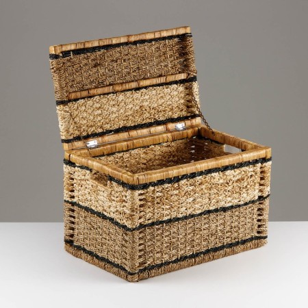 Wicker basket, 52x32x35 cm, algae, corn sheet-6