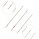 Manual needles with a colored strip for even stitches, No. 7-9, 9 pcs