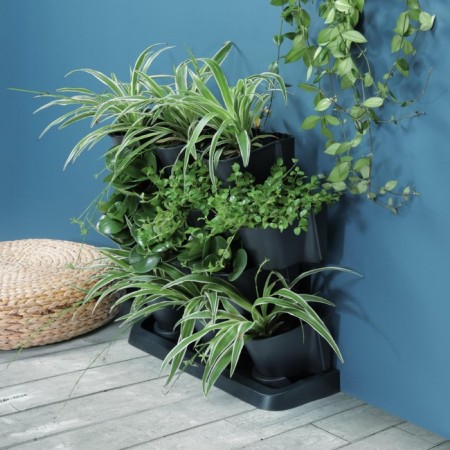 Vertical garden, black color, Cascade Garden-3