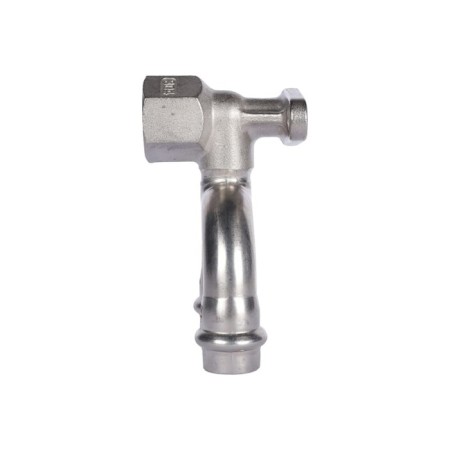 Wall-wall square Rommer RSS-0012-001512, VPR-BR, D = 15 mm x 1/2 ", Passing, with fortifications, press-1