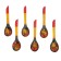 A floodplain spoon "Khokhloma", suite, mix