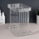 Organizer for storage "Cristal", two -level, 2 sects, 28 × 15 × 26 cm, the color is transparent