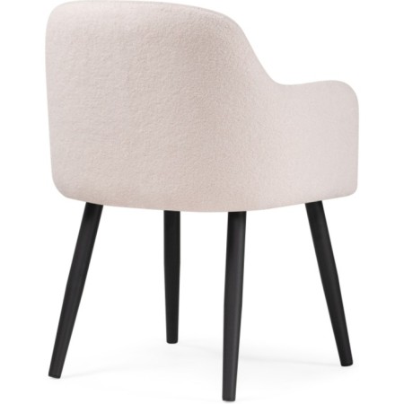 Chair on the Halls Halls Lamb 19 Metal/Building Builder, Black/Beige 62x62x85 cm-4