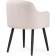 Chair on the Halls Halls Lamb 19 Metal/Building Builder, Black/Beige 62x62x85 cm