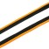 Kant decorative ZZD "Strip", width 1 cm, black color, orange