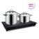 Induction tile KitFort KT-124, 1700 watts, 2 burners, timer, sensor, black