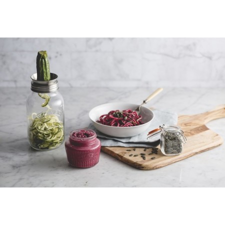 Bank with spiralizer Kilner, glass, 1 liter-19