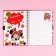 Gift set: Notebook on the lock and pen, Minnie Mouse