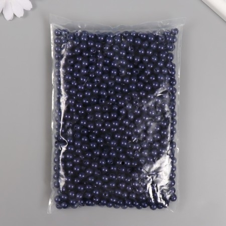 Set of beads "Pearls" d 8 mm, 250 gr, blue-2