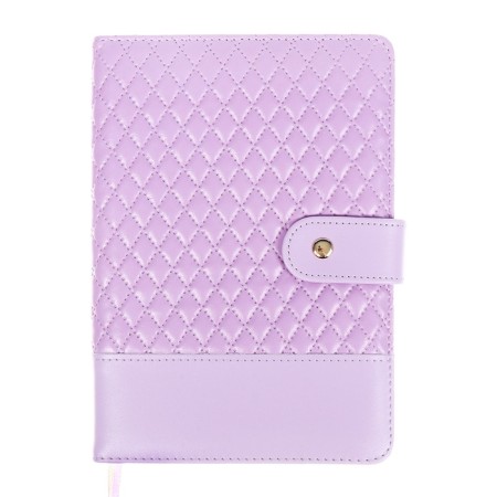 The diary is low, A5, 136 sheets, leatherette, Devente. Tailor, a solid cover with foam rubber, knife, perforation, liesse, block 70%, lilac