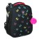 School backpack 38 x 30 x 16 cm, ergonomic back, Stavia "Neon", black